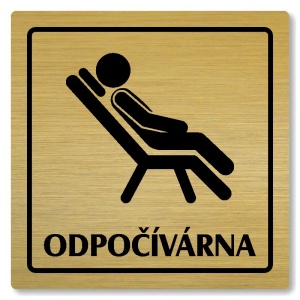 Odpočívárna, 118x118mm, zlatá, Arizona